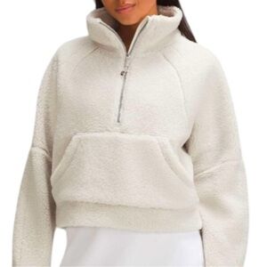 Lululemon Scuba Oversized‎ Fleece Funnel Neck Pullover Sherpa Half-Zip Size XS/S